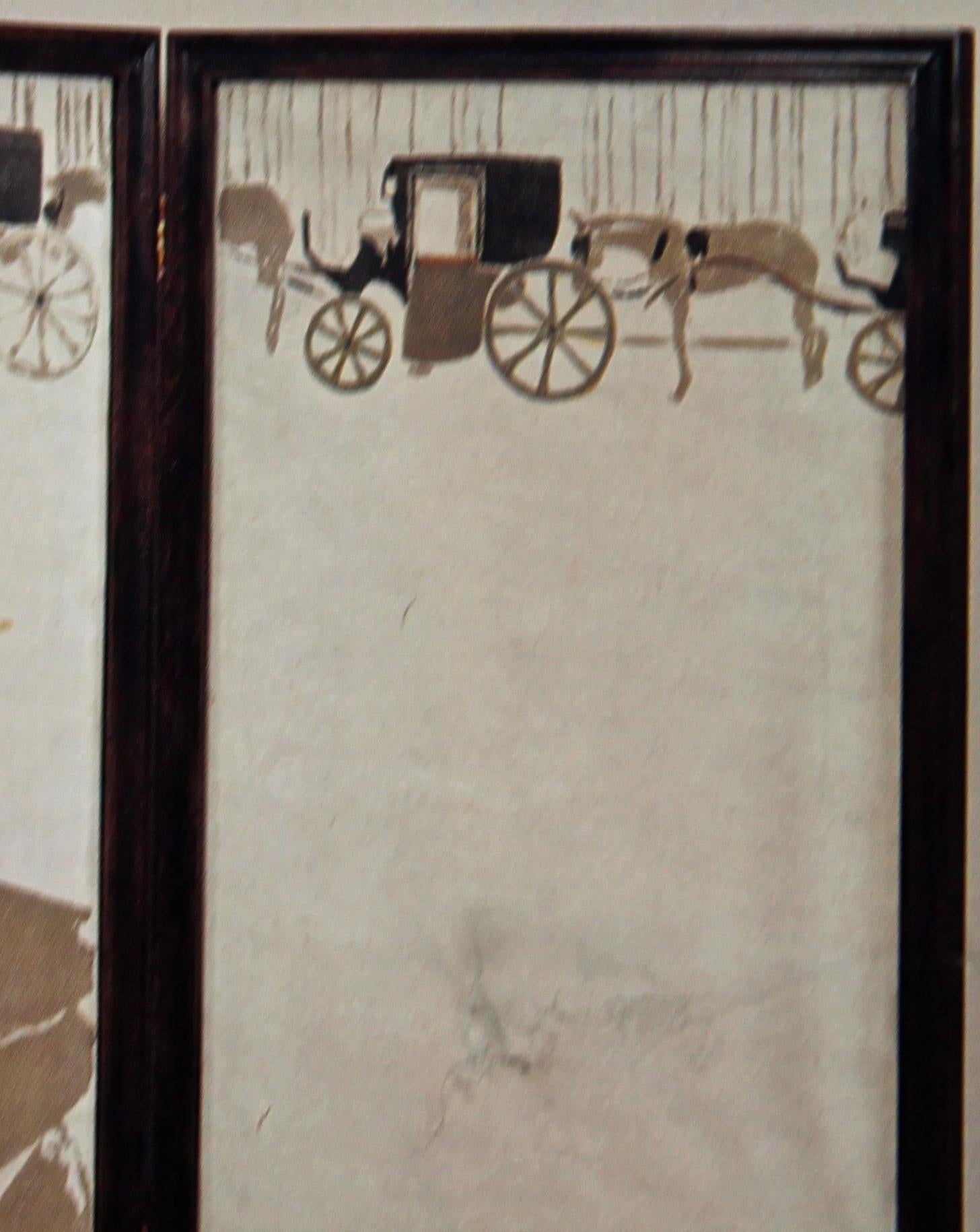Pierre Bonnard Lithograph from 'La Promenade des Nourrices, Frise de Fiacres' 18 In Good Condition In Sharon, CT