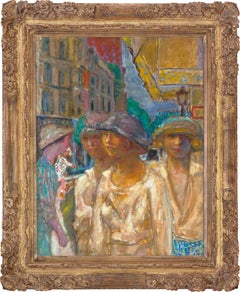 Jeunes femmes dans la rue by Pierre Bonnard