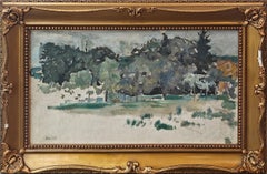 "Paysage du Grand-Lemps" Pierre Bonnard, Post-Impressionist, Early 20th Century
