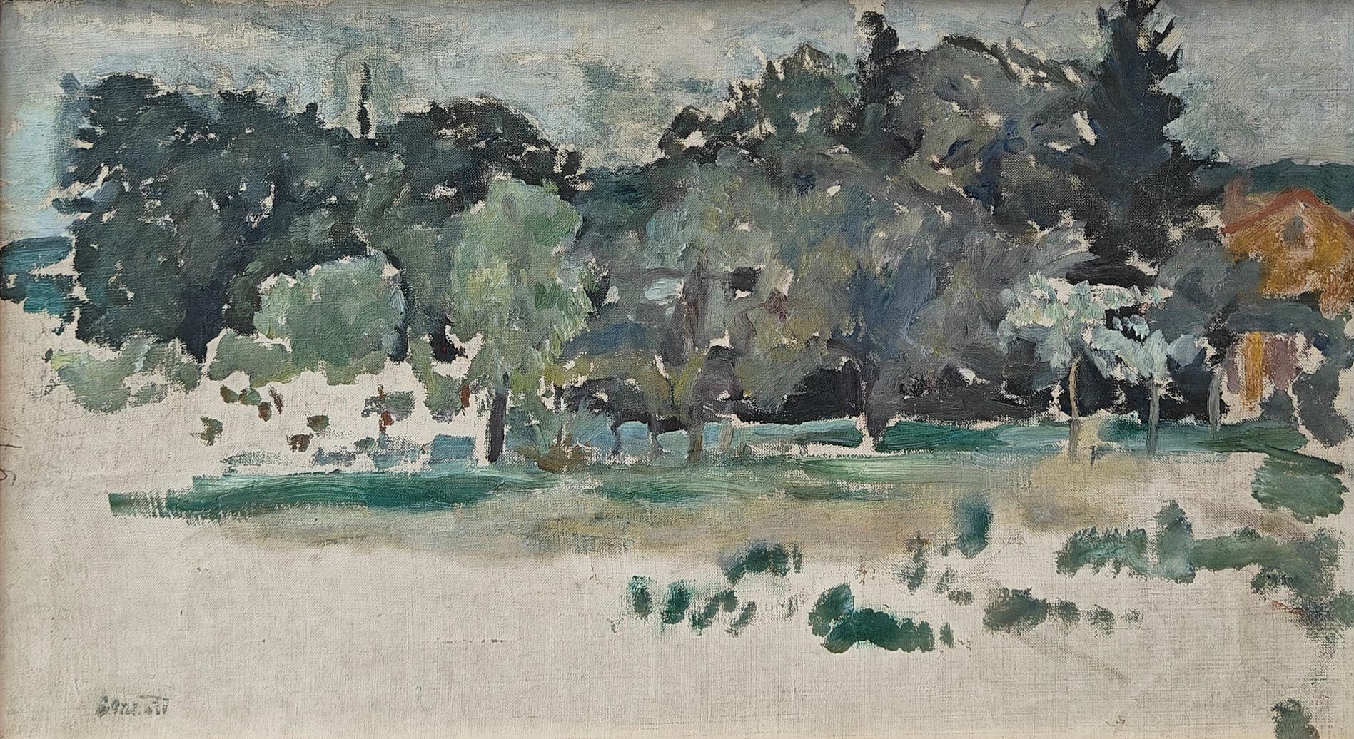 "Paysage du Grand-Lemps" Pierre Bonnard, Post-Impressionist, Early 20th Century