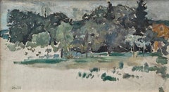 "Paysage du Grand-Lemps" Pierre Bonnard, Post-Impressionist, Early 20th Century