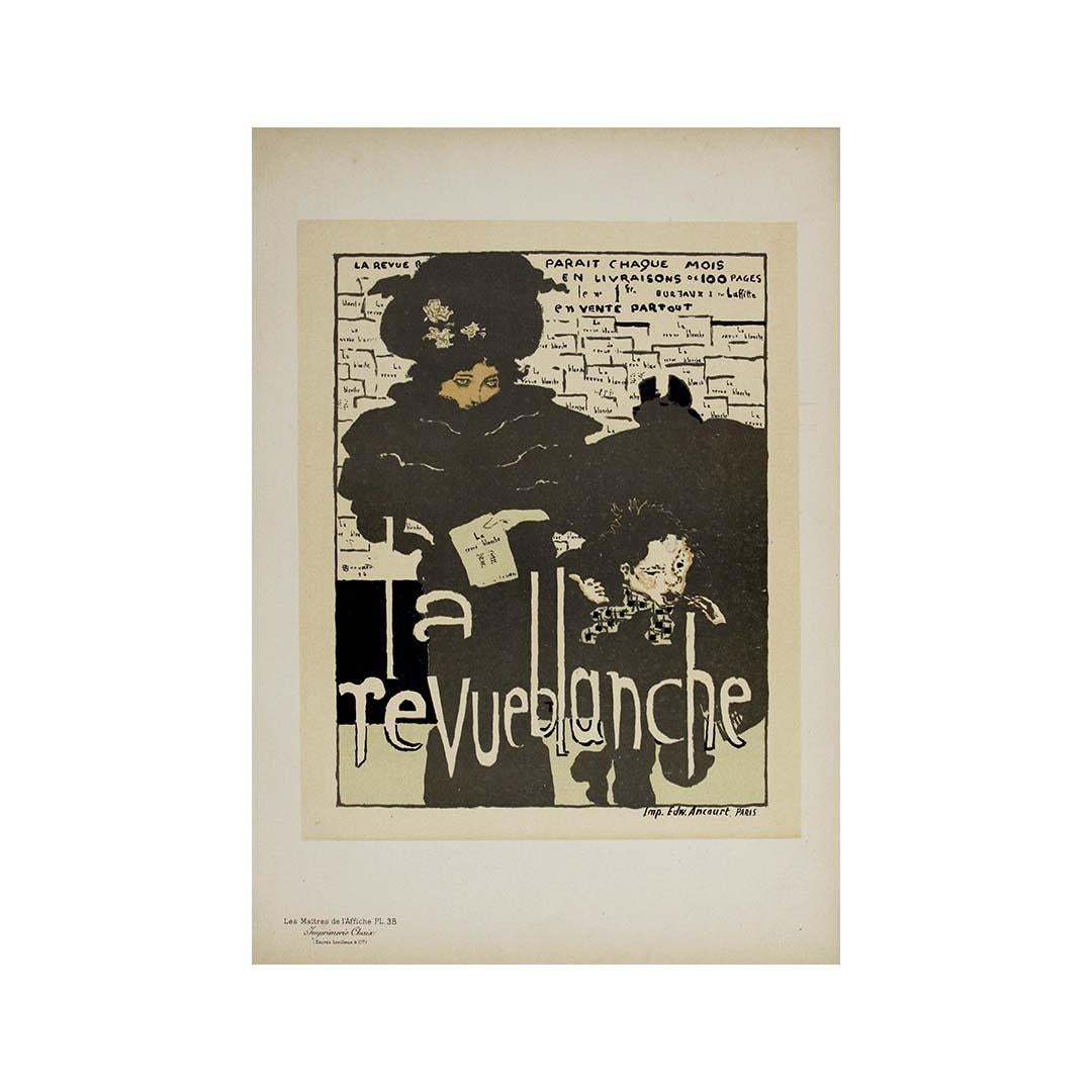 1896 Original poster - Les Maîtres de l'affiche Pl. 38 - La revue Blanche - Art Nouveau Print by Pierre Bonnard