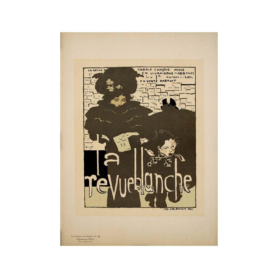 1896 Original poster - Les Maîtres de l'affiche Pl. 38 - La revue Blanche - Art Nouveau Print by Pierre Bonnard