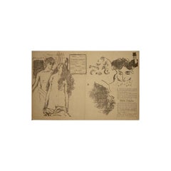 1896 theatre program by Pierre Bonnard for the Théâtre de l’Œuvre