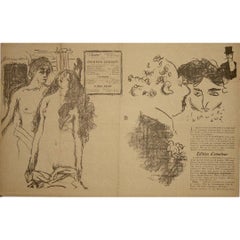 Programa de teatro de 1896 de Pierre Bonnard para el Théâtre de l'Œuvre