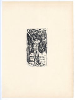 Lithographie originale « Baigneur »