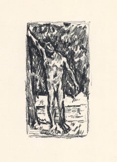 Lithographie originale « Baigneur »