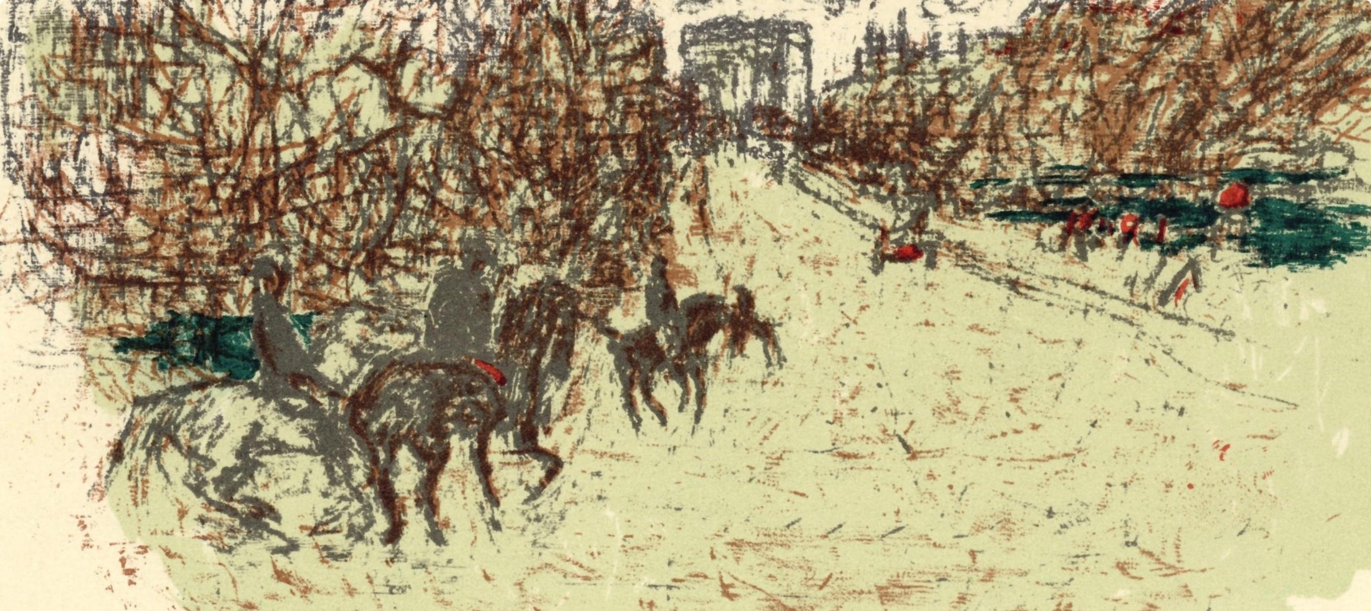 Bonnard, Arc de Triomphe, Bonnard Lithographe (after) - Beige Figurative Print by Pierre Bonnard