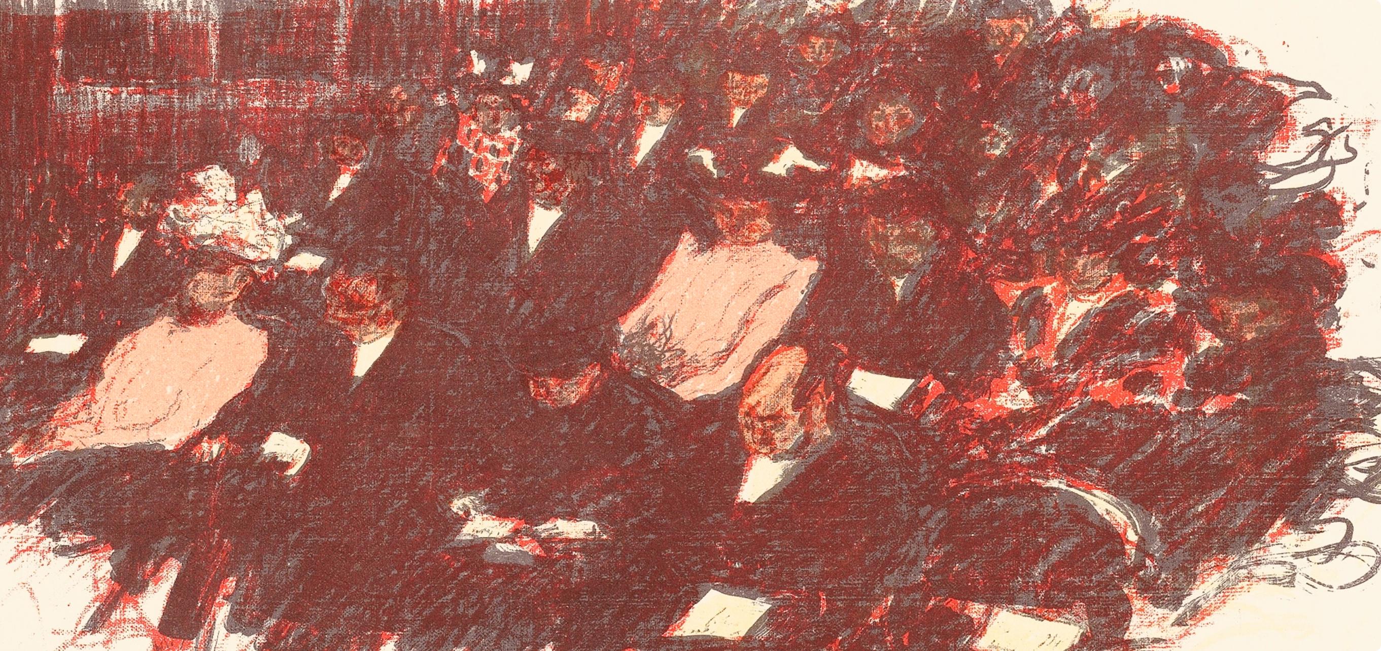 Bonnard, Au Théatre, Bonnard Lithographe (d'après) - Print de Pierre Bonnard