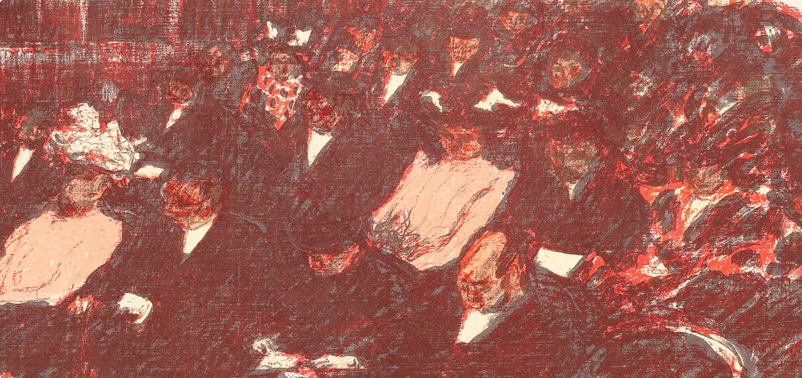 Bonnard, Au Théatre, Bonnard Lithographe (d'après) - Post-impressionnisme Print par Pierre Bonnard