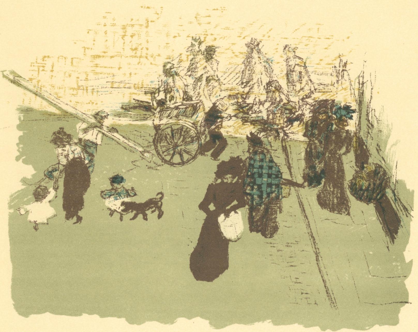 Pierre Bonnard Landscape Print - Bonnard, Coin de Rue, Bonnard Lithographe (after)