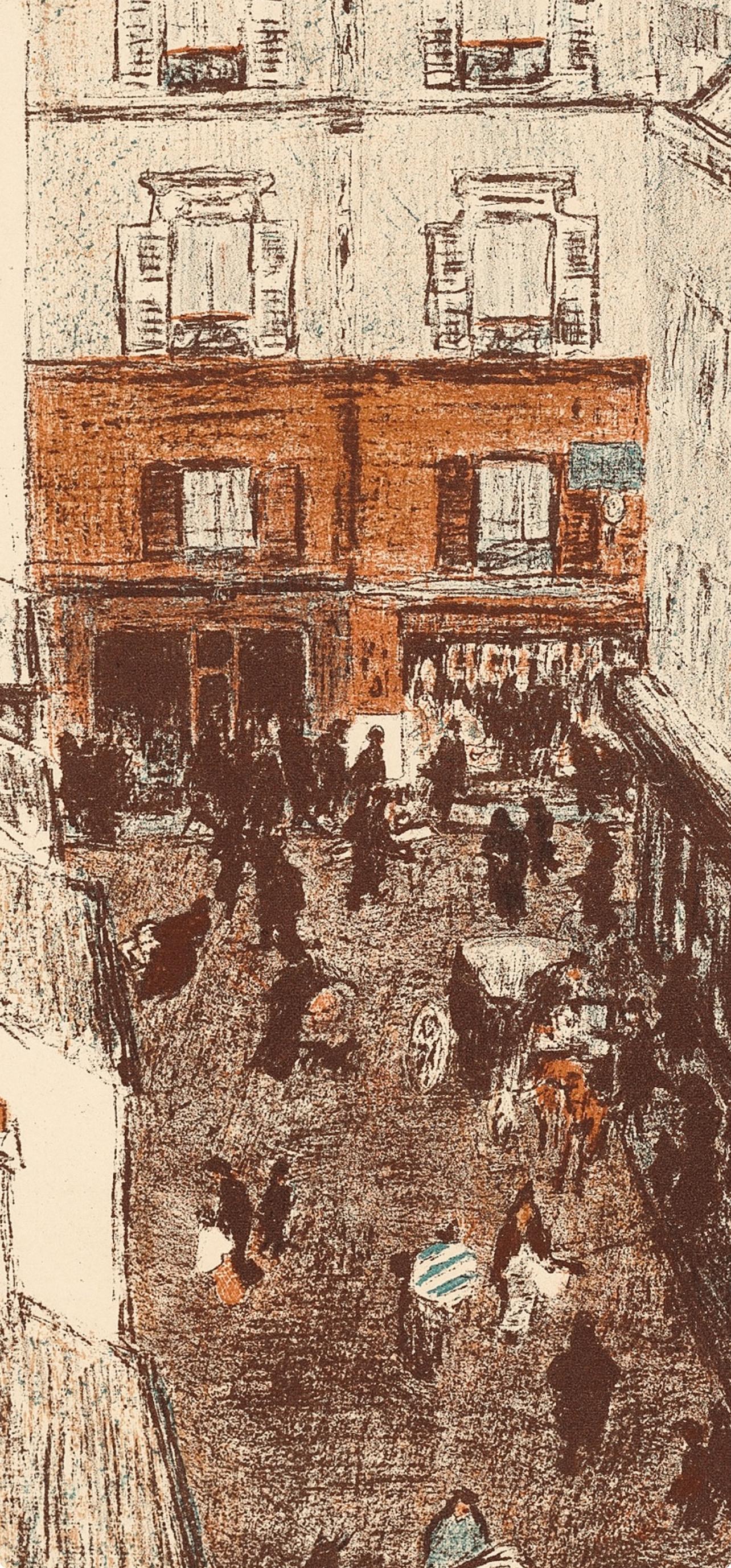 Bonnard, Coin de Rue vue d´en haut, Bonnard Lithographe (after) - Post-Impressionist Print by Pierre Bonnard