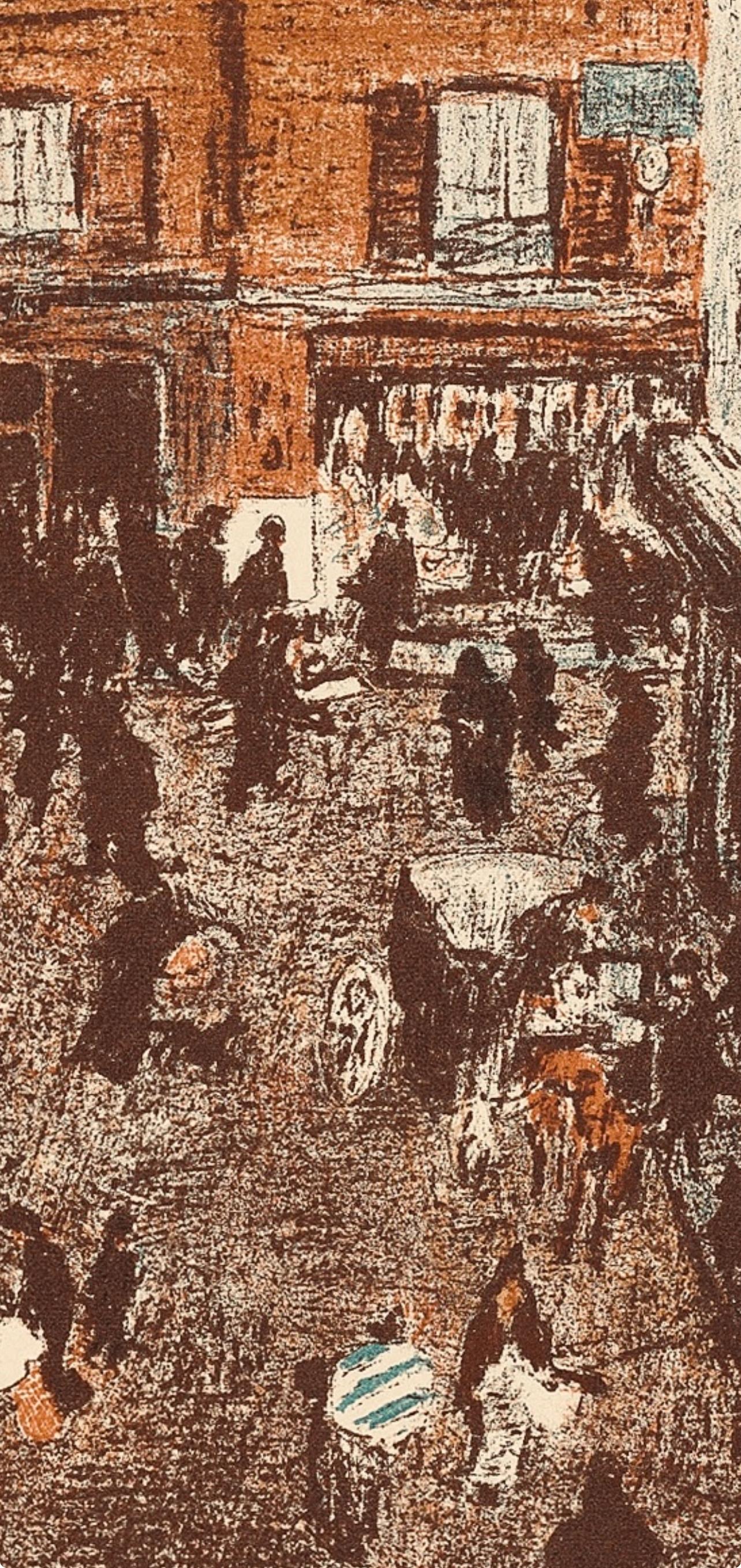 Medium: Lithograph on grand vélin Renage filigrané paper.
Year: 1952
Paper Size: 12.5 x 9.5 inches; image size: 9.84 x 5.91 inches
Inscription: Unsigned and unnumbered, as issued
Notes: From the album, Bonnard Lithographe, 1952. Published by