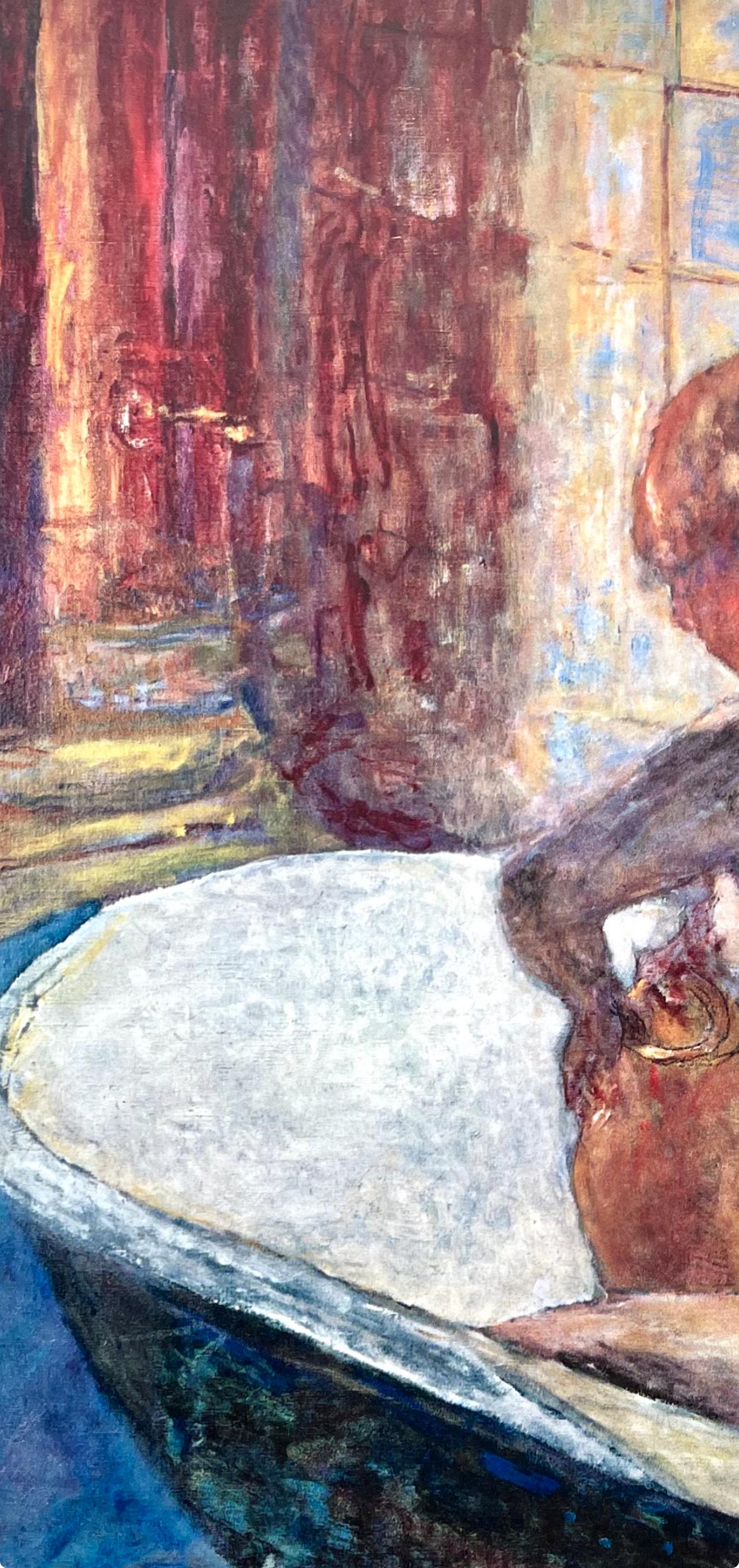 Bonnard, Composition, Derrière le miroir (d'après) - Beige Animal Print par Pierre Bonnard