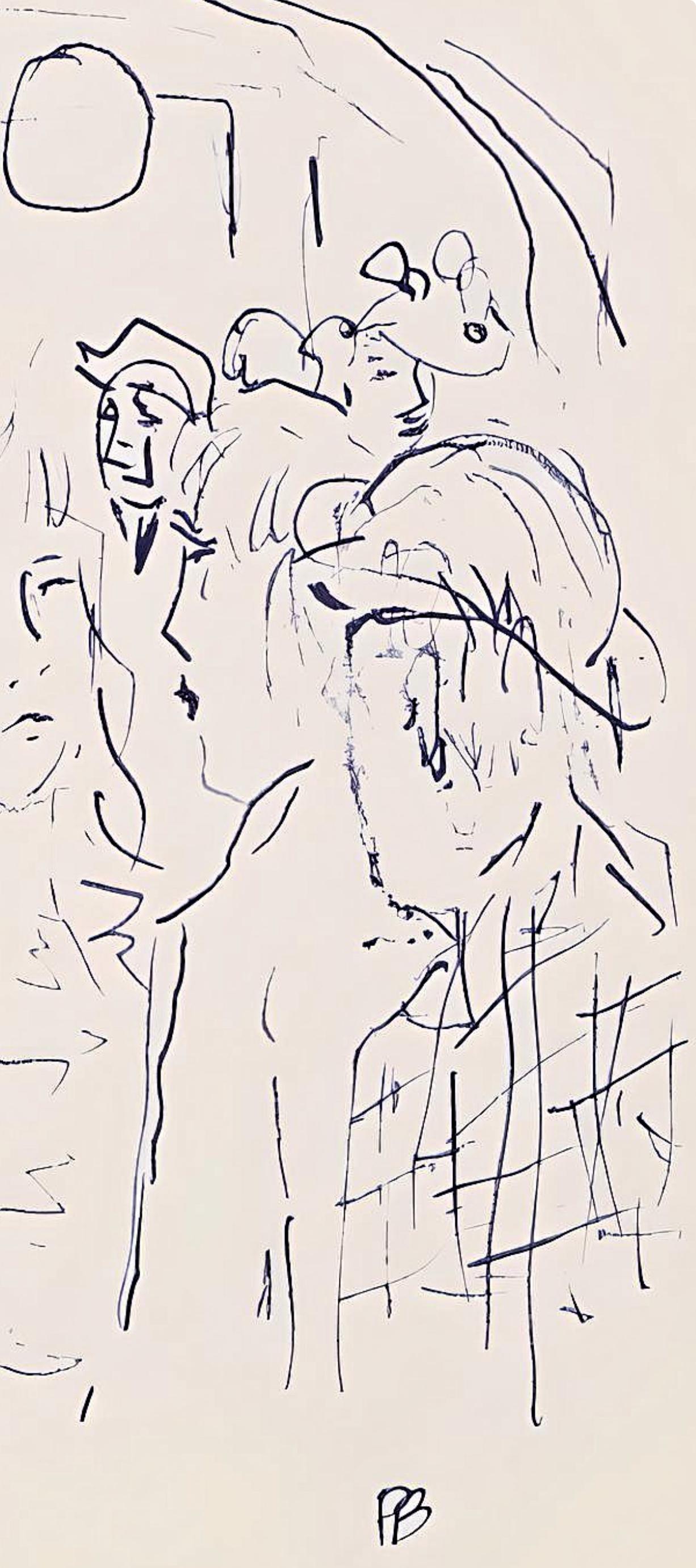 Bonnard, Komposition (Terrasse 54), Pierre Bonnard-Korrespondenzenten (nach) im Angebot 1