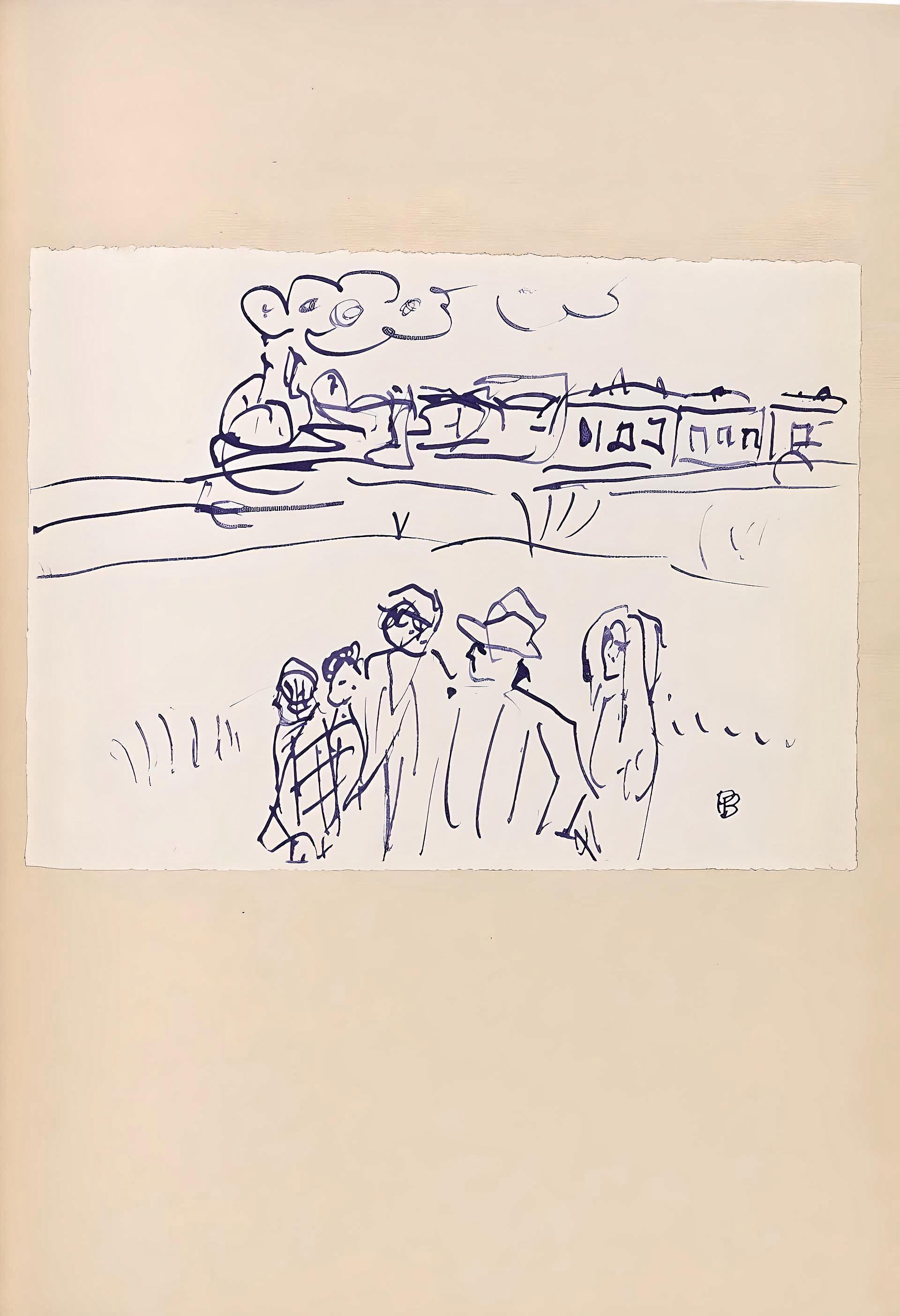Bonnard, Composition (Terrasse 54), Pierre Bonnard Correspondences (after) For Sale 3