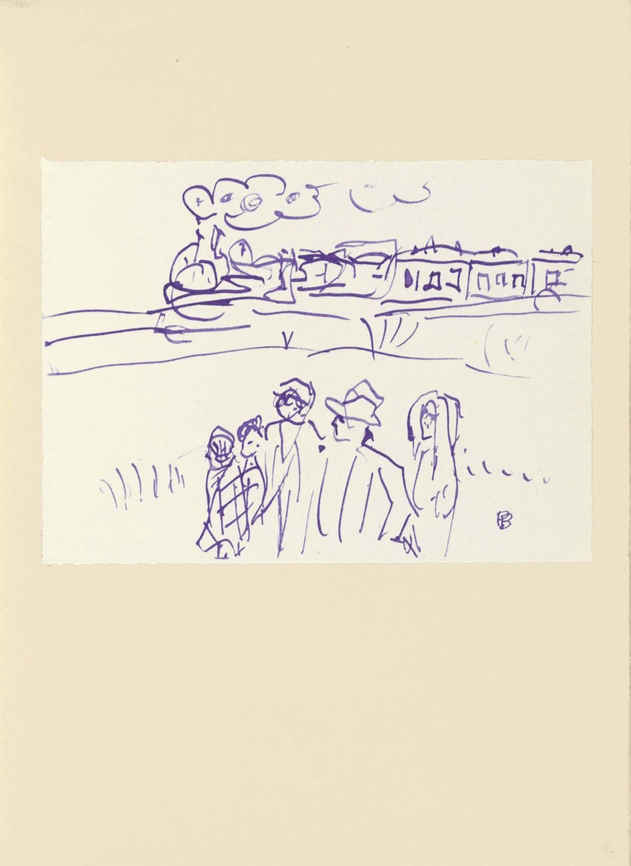 Bonnard, Komposition (Terrasse 54), Pierre Bonnard-Korrespondenzenten (nach) im Angebot 5