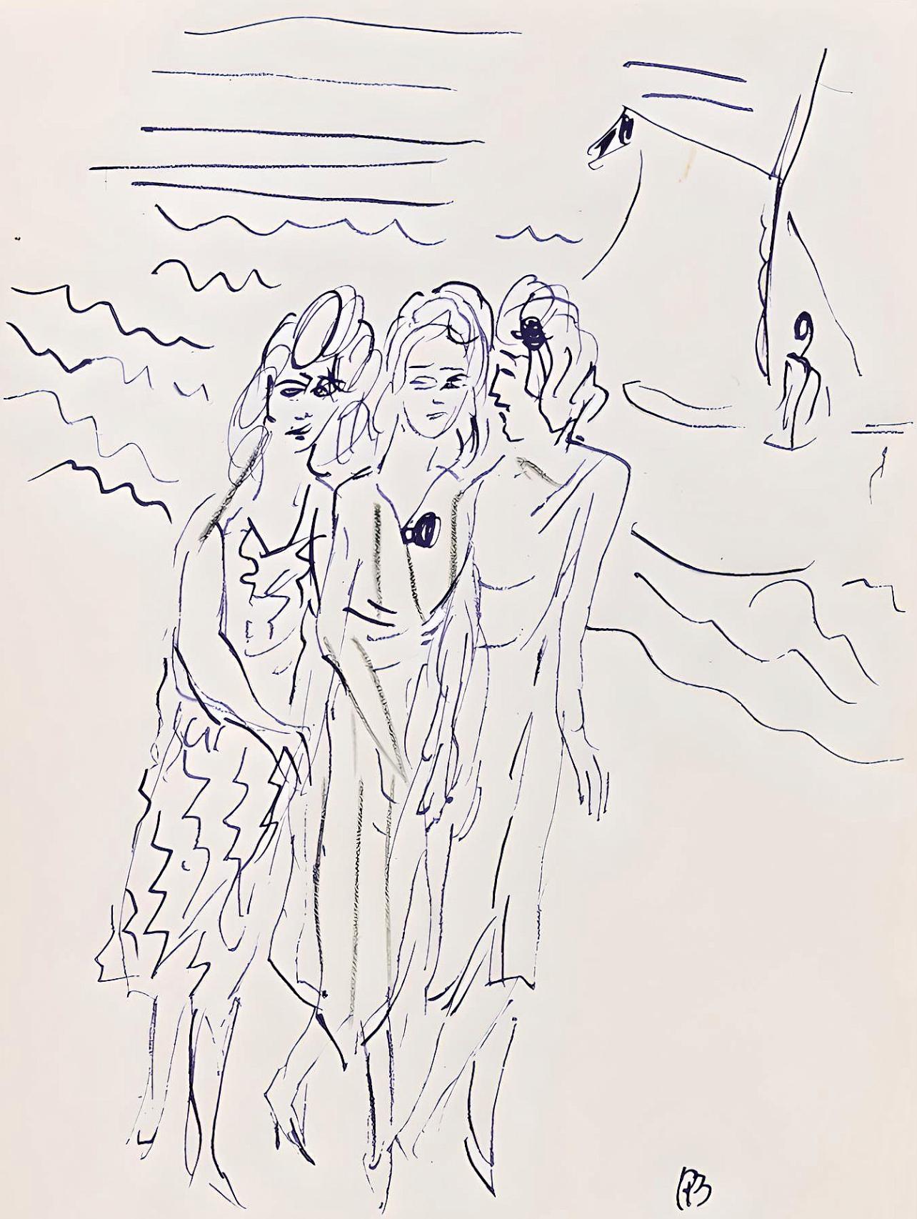 Lithograph on Velin d'Arches paper, mounted on supporting sheet by the publisher, as issued. Inscription: Signed in the plate and unnumbered, as issued. Good condition. Notes: From the volume, Correspondences Pierre Bonnard, 1944. Published by