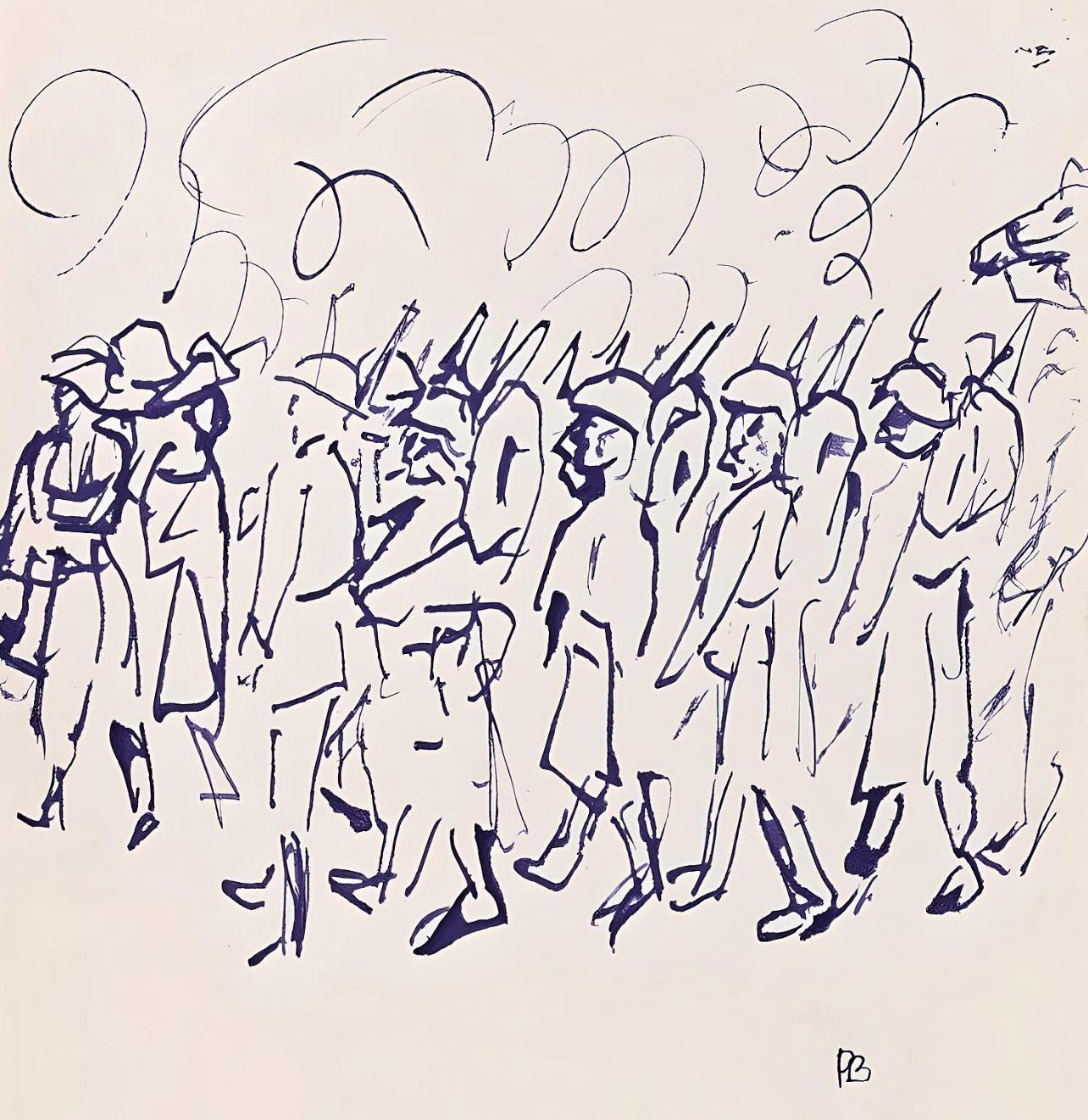Lithograph on vélin d’Arches paper, mounted on vélin d’Arches backing sheet, as issued. Inscription: Unsigned and unnumbered, as issued. Good condition. Notes: From the album, Correspondences, Pierre Bonnard, 1944. Published by Éditions de la Revue