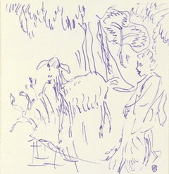 Vintage Bonnard, Composition (Terrasse 54), Pierre Bonnard Correspondences (after)