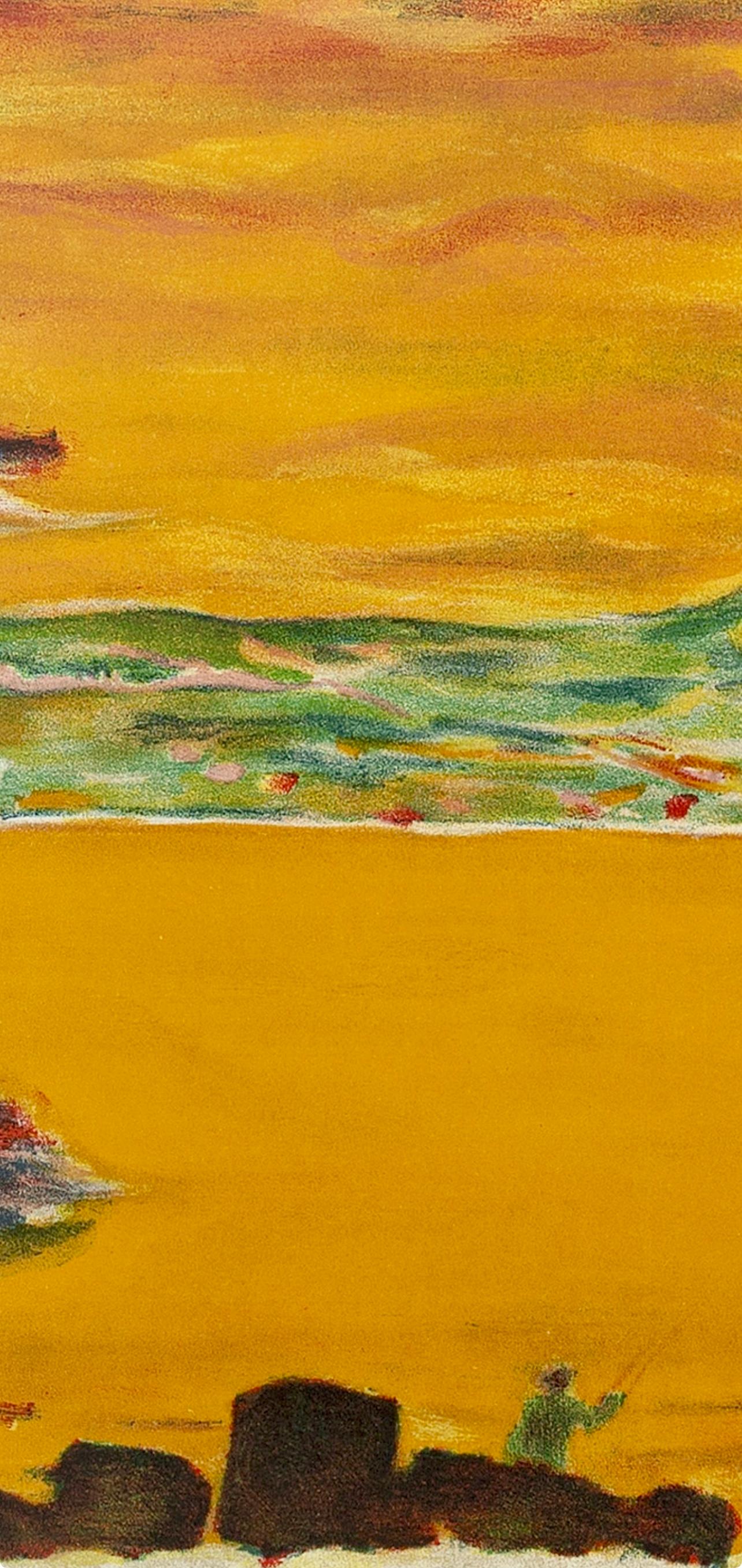 Bonnard, Coucher de soleil sur la Méditerranée, Verve : Revue Artistique (après) - Moderne Print par Pierre Bonnard