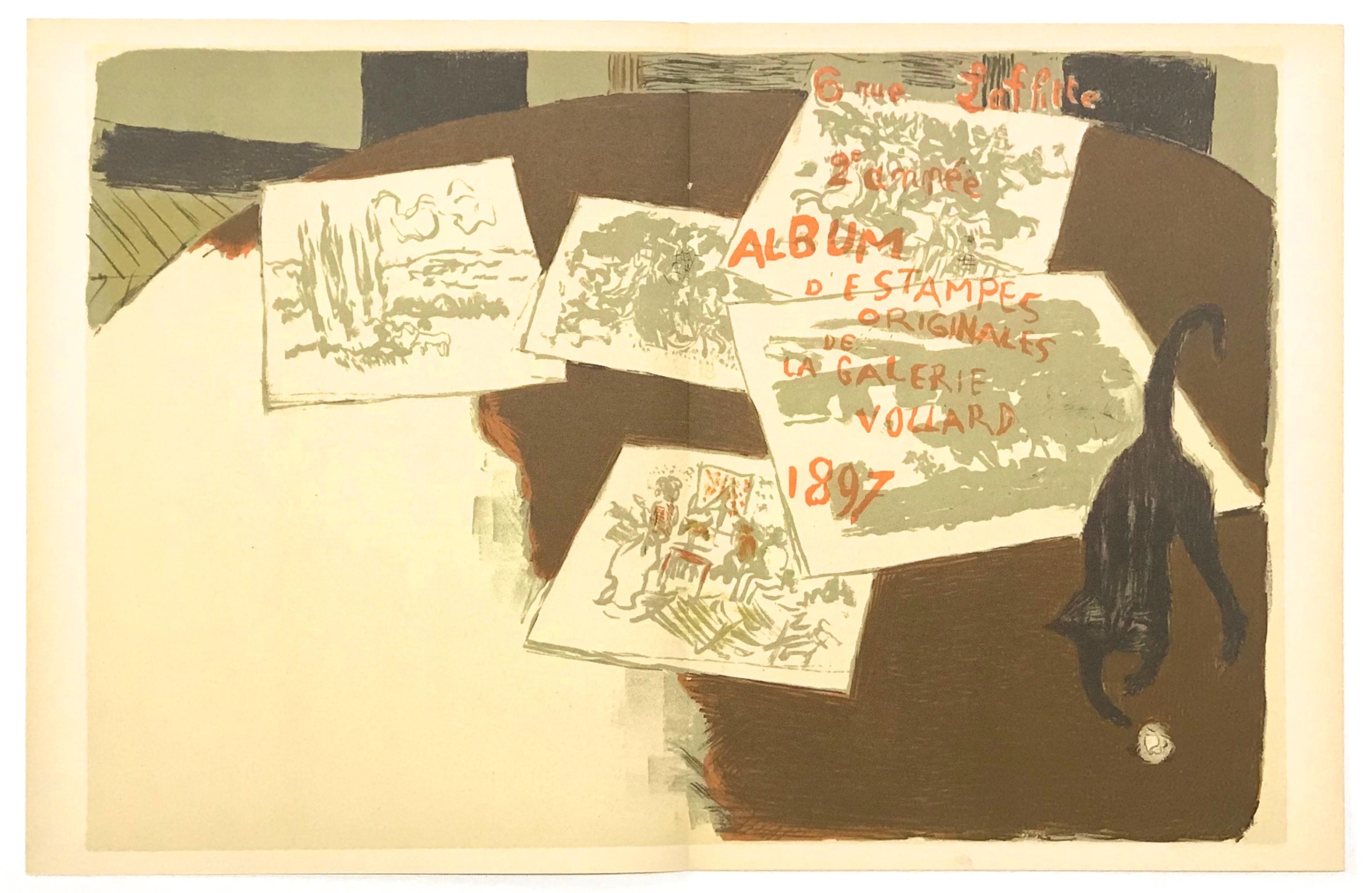 Support : Lithographie sur papier grand vélin Renage filigrané.
Année : 1952
Format du papier : 9,5 x 25 pouces, avec pli central, tel qu'il a été publié.
Inscription : Non signé et non numéroté, tel que publié
Notes : Extrait de l'album Bonnard
