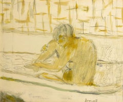 Bonnard, Femme assise dans sa Baignoire, Bonnard-Lithographie (nach)