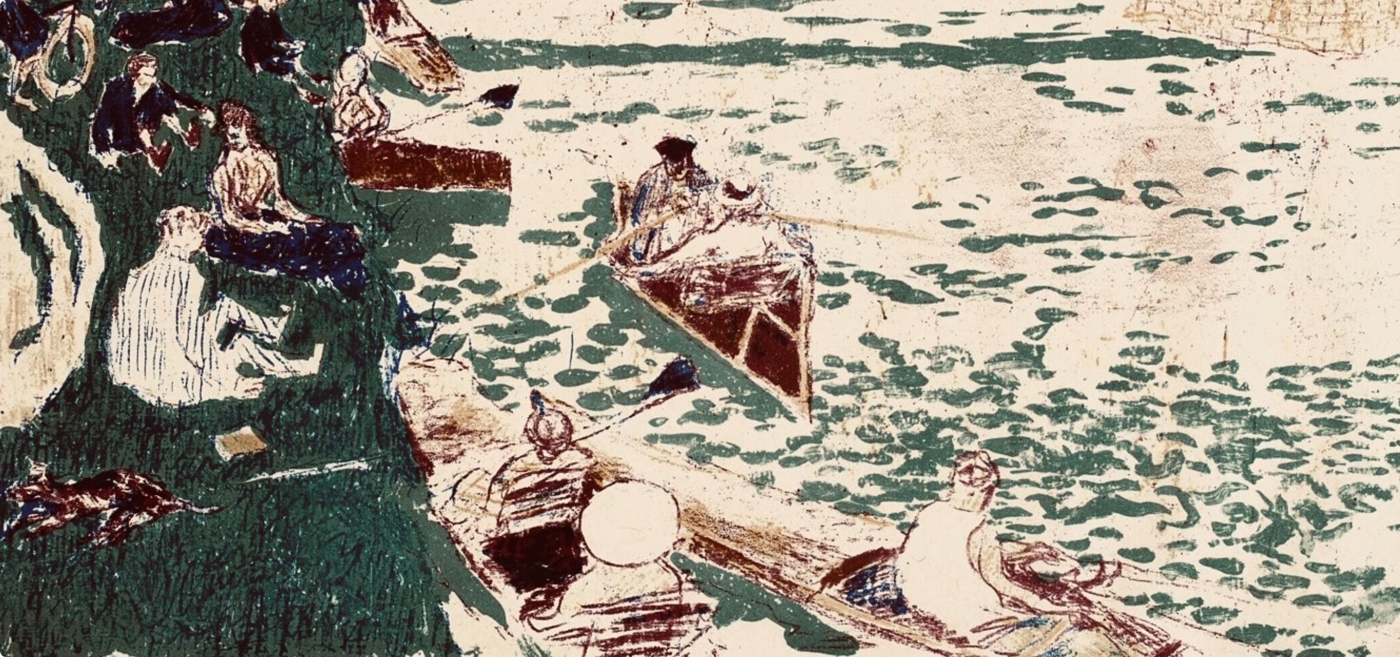 Bonnard, La Canotage, Bonnard Lithographe (after) - Print by Pierre Bonnard