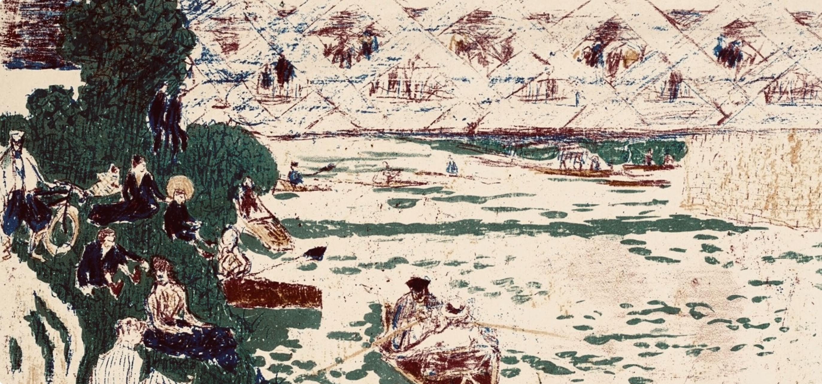 Bonnard, La Canotage, Bonnard Lithographe (after) - Post-Impressionist Print by Pierre Bonnard