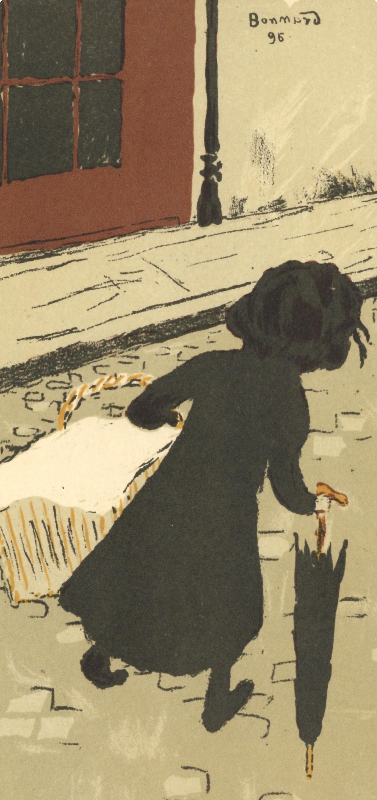 Bonnard, La Petite Blanchisseuse, Litografía Bonnard (después) - Figurative Print Beige de Pierre Bonnard
