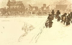 Bonnard, Le Pont des Arts, Litografía de Bonnard (después)