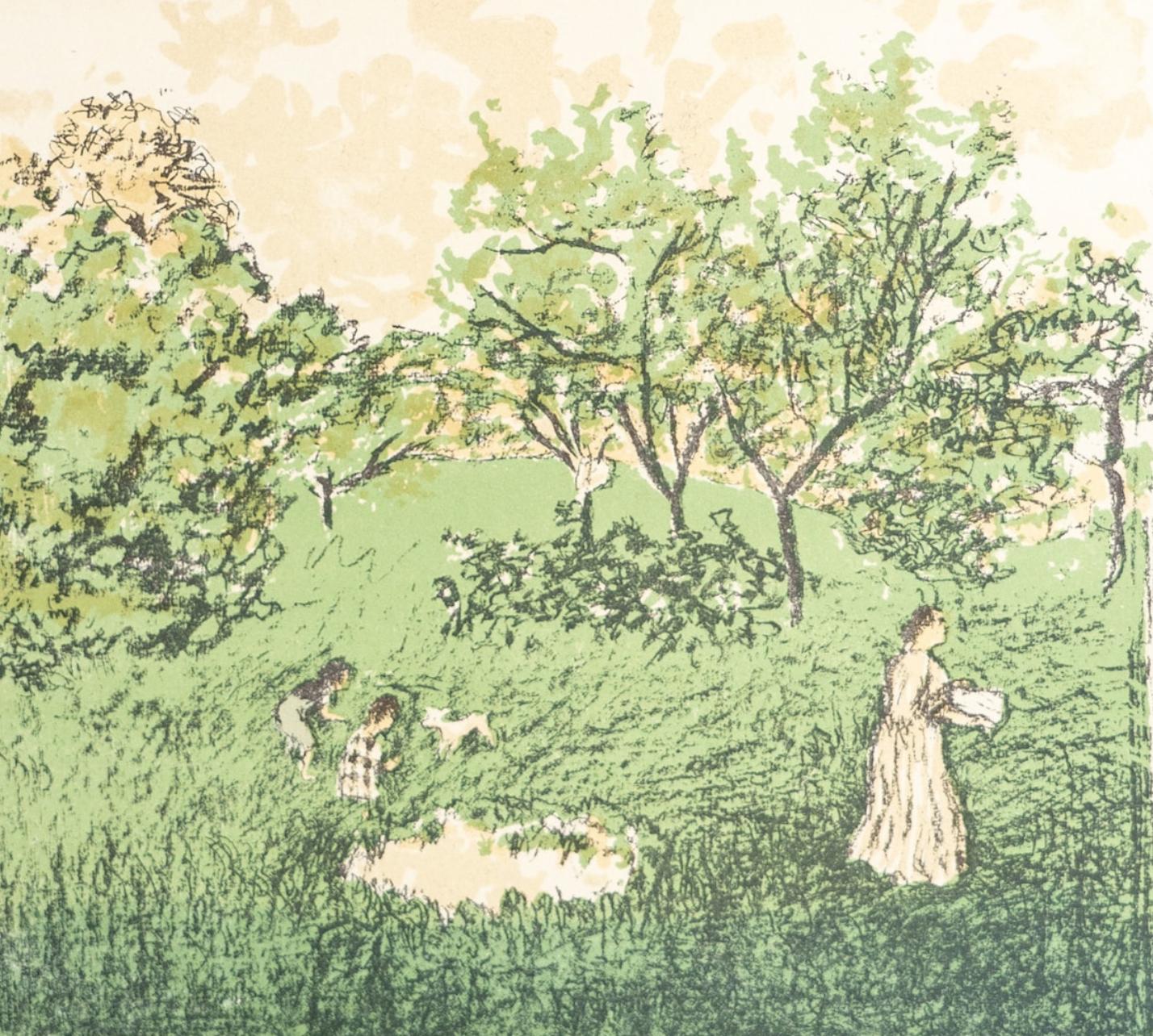 Pierre Bonnard Landscape Print - Bonnard, Le Verger, Bonnard Lithographe (after)