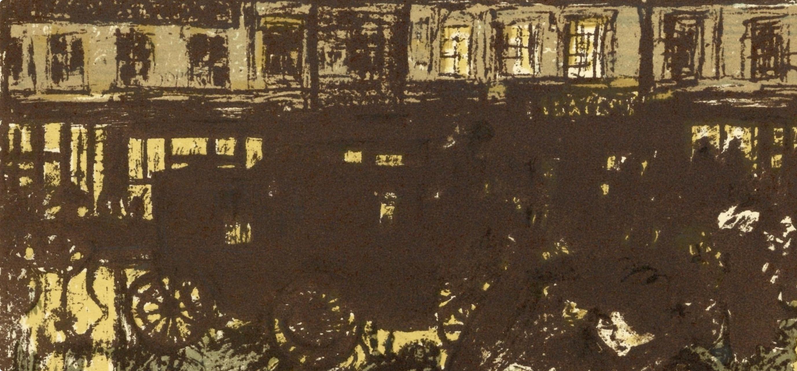 Bonnard, Rue le soir sous la pluie, Bonnard Lithographe (after) - Print Postimpressionismo di Pierre Bonnard