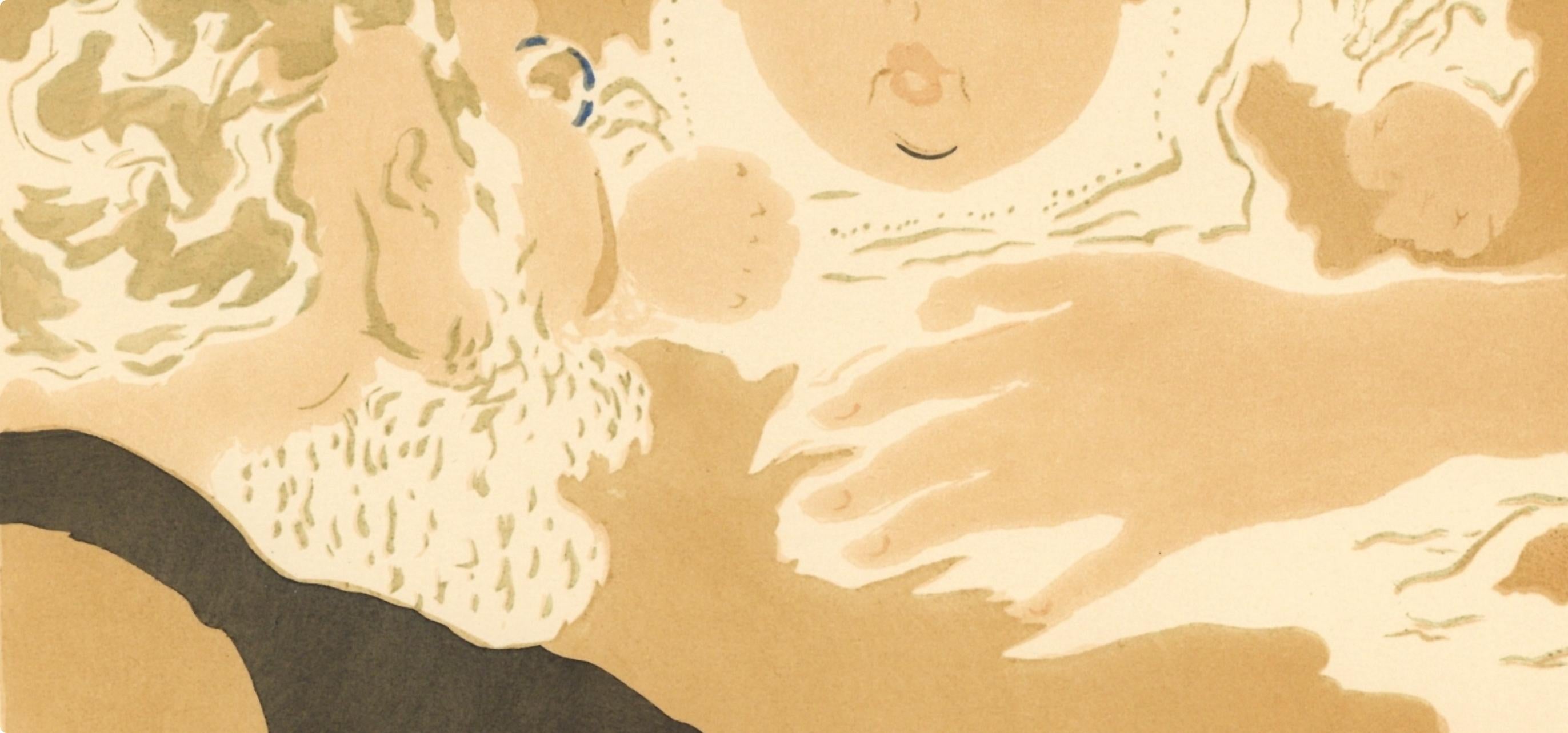 Bonnard, Escena de familia I, Litografía Bonnard (después) - Print de Pierre Bonnard