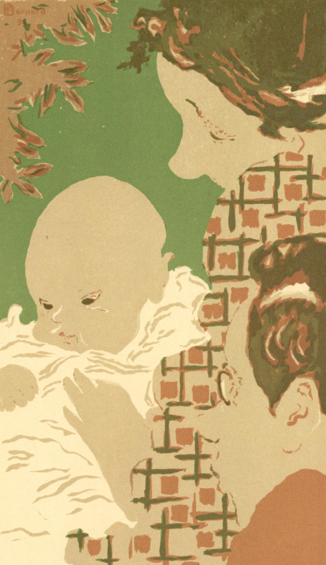 Figurative Print de Pierre Bonnard - Bonnard, Escena de familia II, Litografía Bonnard (después)