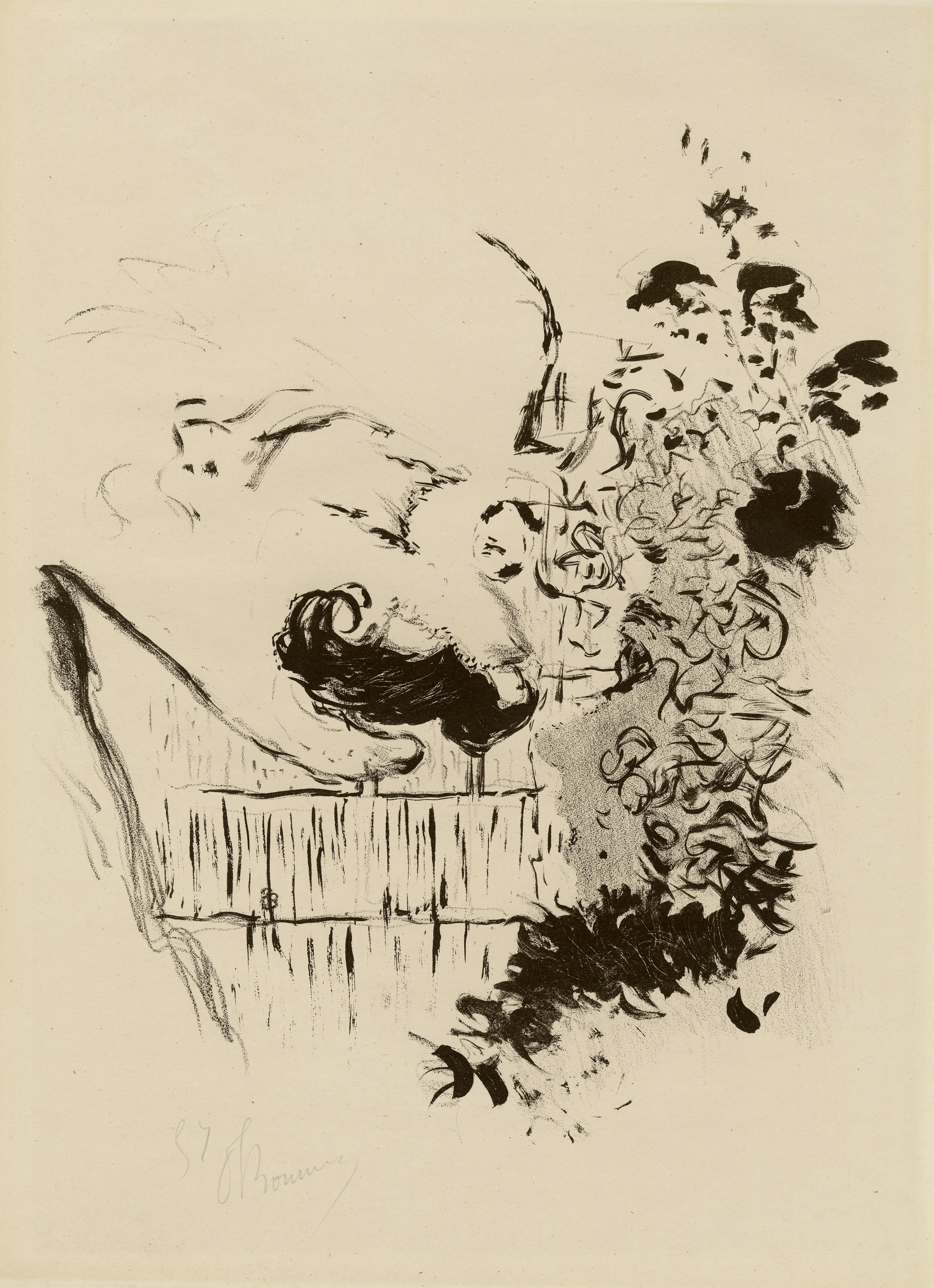 Pierre Bonnard Figurative Print – Unterhaltung