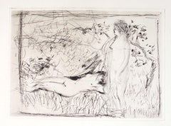 Deux Nues (Les Baigneuses) - Original Etching by Pierre Bonnard - 1927/29