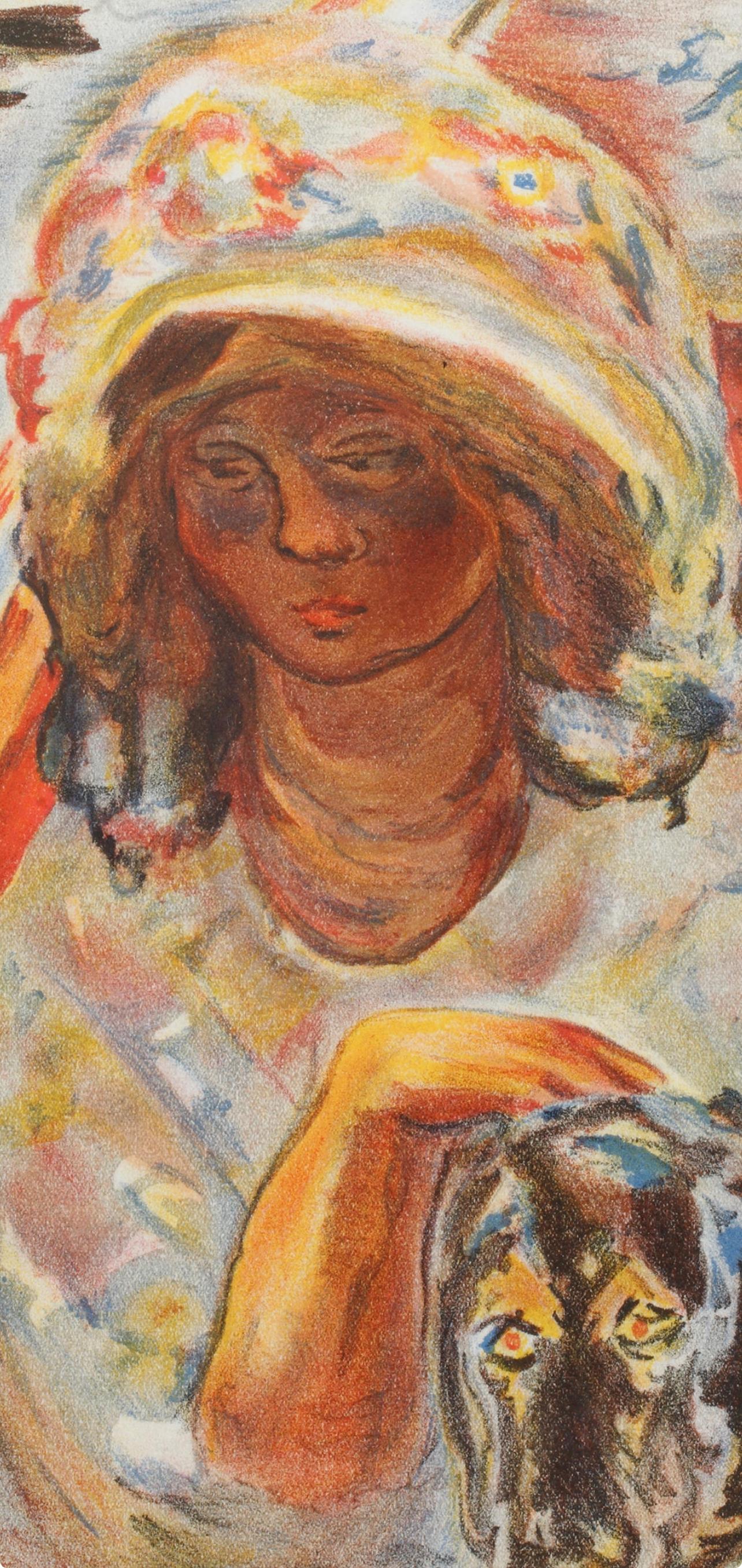 Jeune Fille dans une Barque, Verve: Revue Artistique et Littéraire – Print von Pierre Bonnard