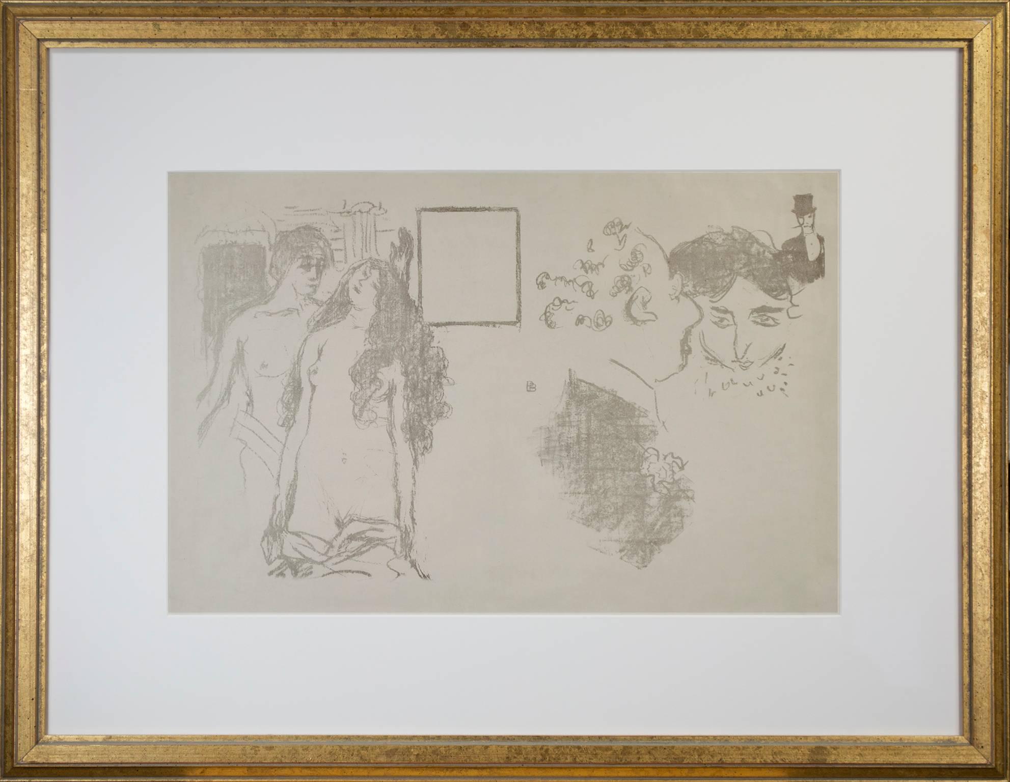 « La Derniere Croisade (CRM39) » - Lithographie originale rare de Pierre Bonnard en vente 4