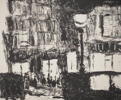 On the Street of Paris - Original Lithograph