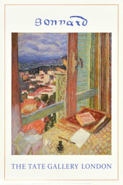 Original Vintage Art Exhibition Poster The Window Pierre Bonnard Tate Gallery