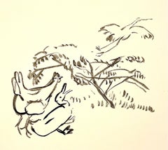 Pierre Bonnard Ltd Ed Lithograph Printed at Mourlot Paris 1958 Chickens and Swan