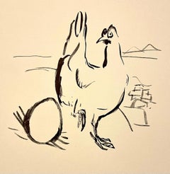 Pierre Bonnard ltd edition Lithograph Printed at Mourlot Paris 1958 Chicken, Egg