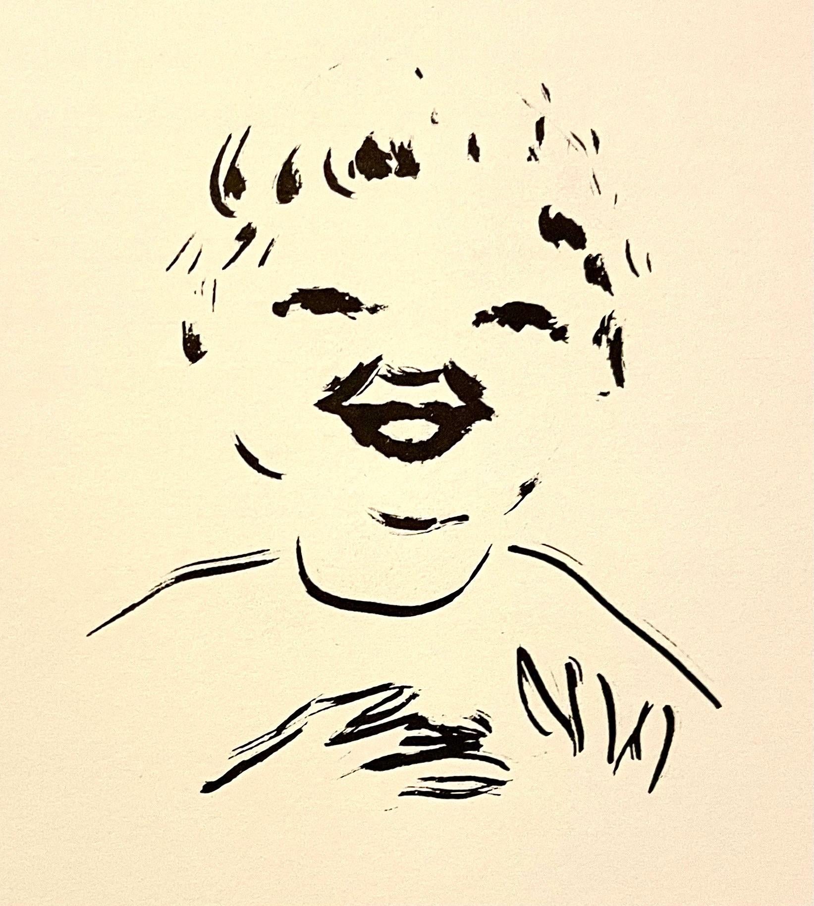 Lithographie de Pierre Bonnard édition limitée imprimée à Mourlot Paris 1958 Jeune garçon en vente 1