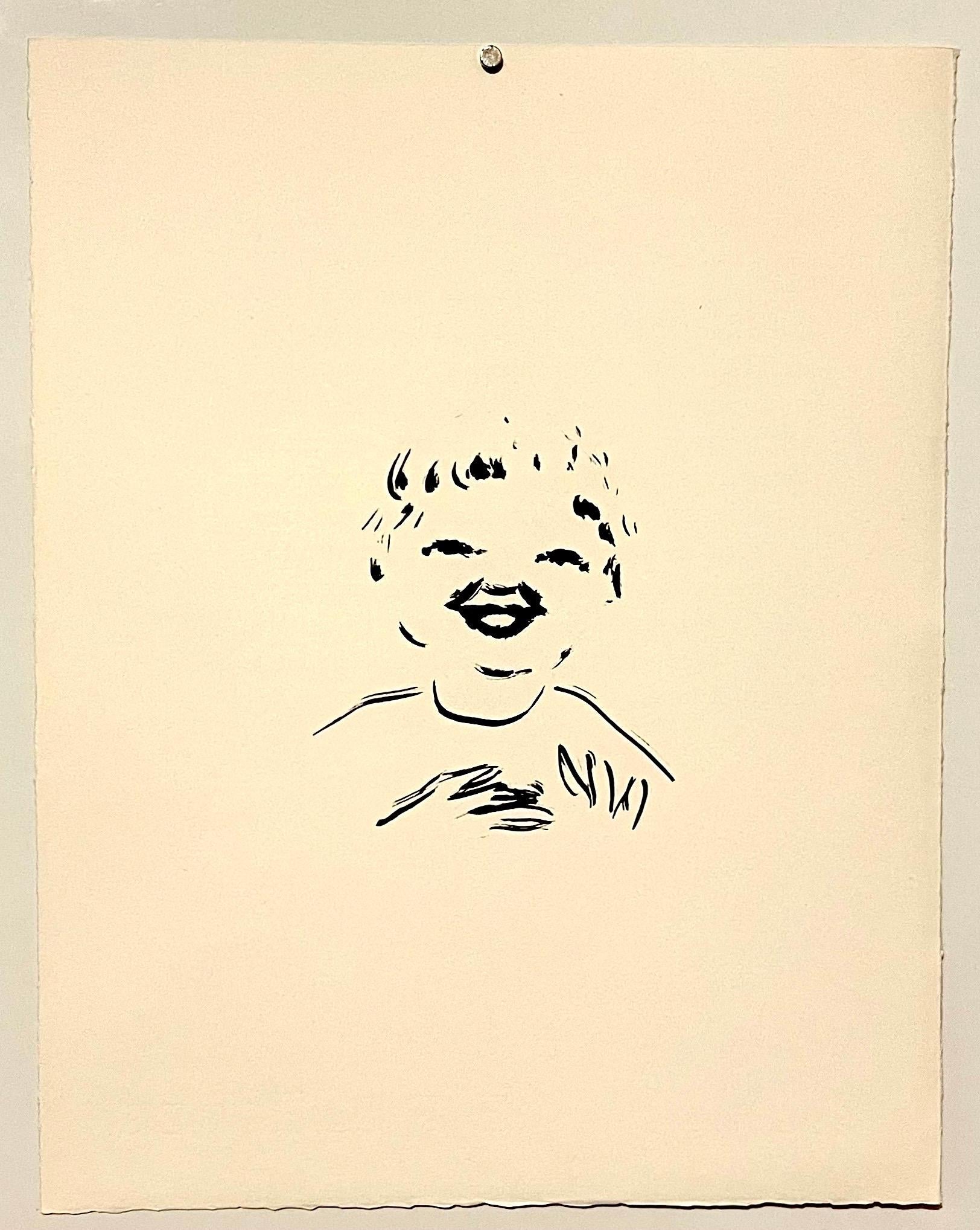 Lithographie de Pierre Bonnard édition limitée imprimée à Mourlot Paris 1958 Jeune garçon en vente 2
