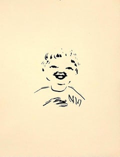 Pierre Bonnard ltd edition Lithograph Printed at Mourlot Paris 1958 Young Boy