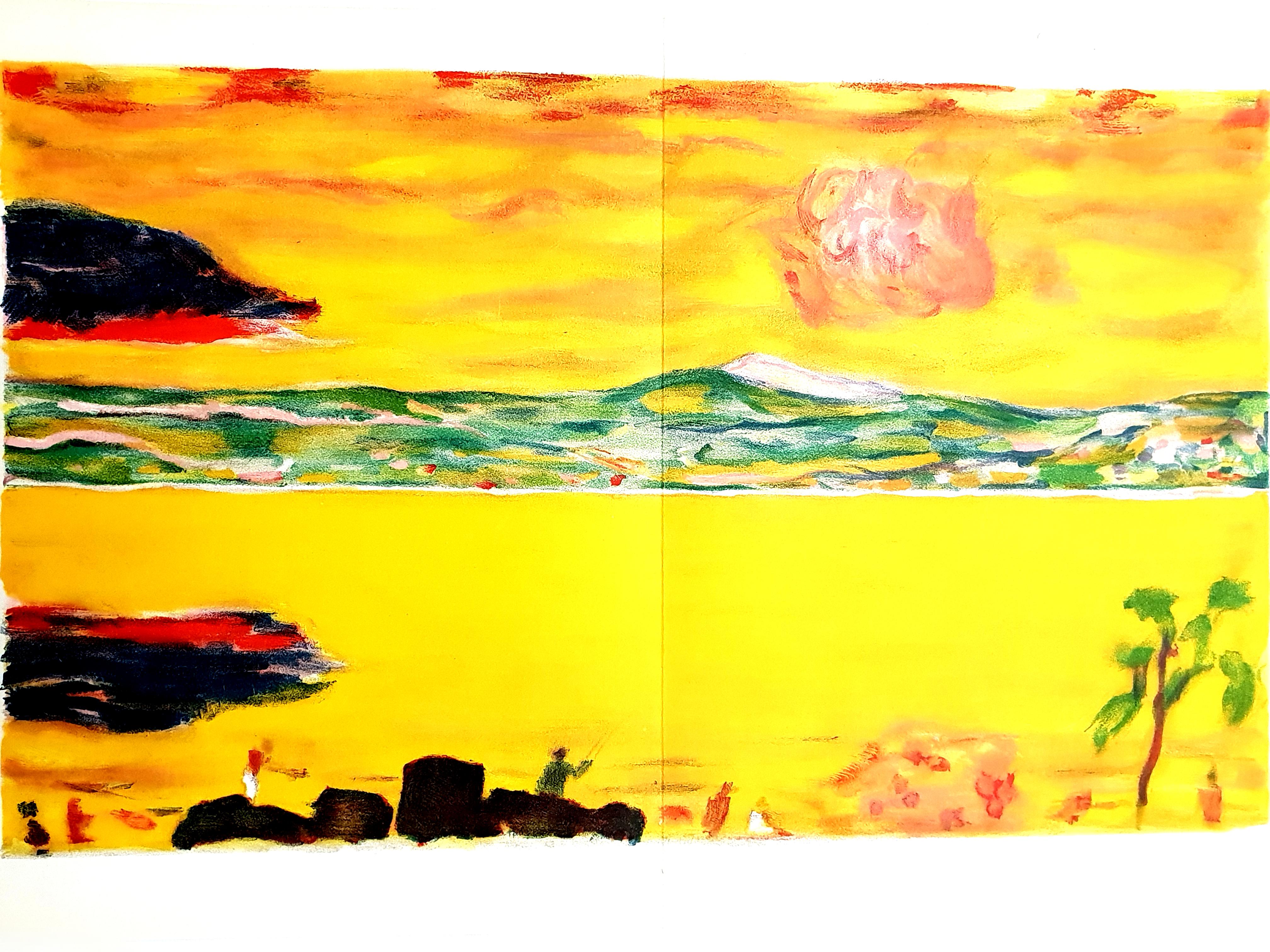Pierre Bonnard - Tramonto sul Mediterraneo - Litografia originale in vendita 2