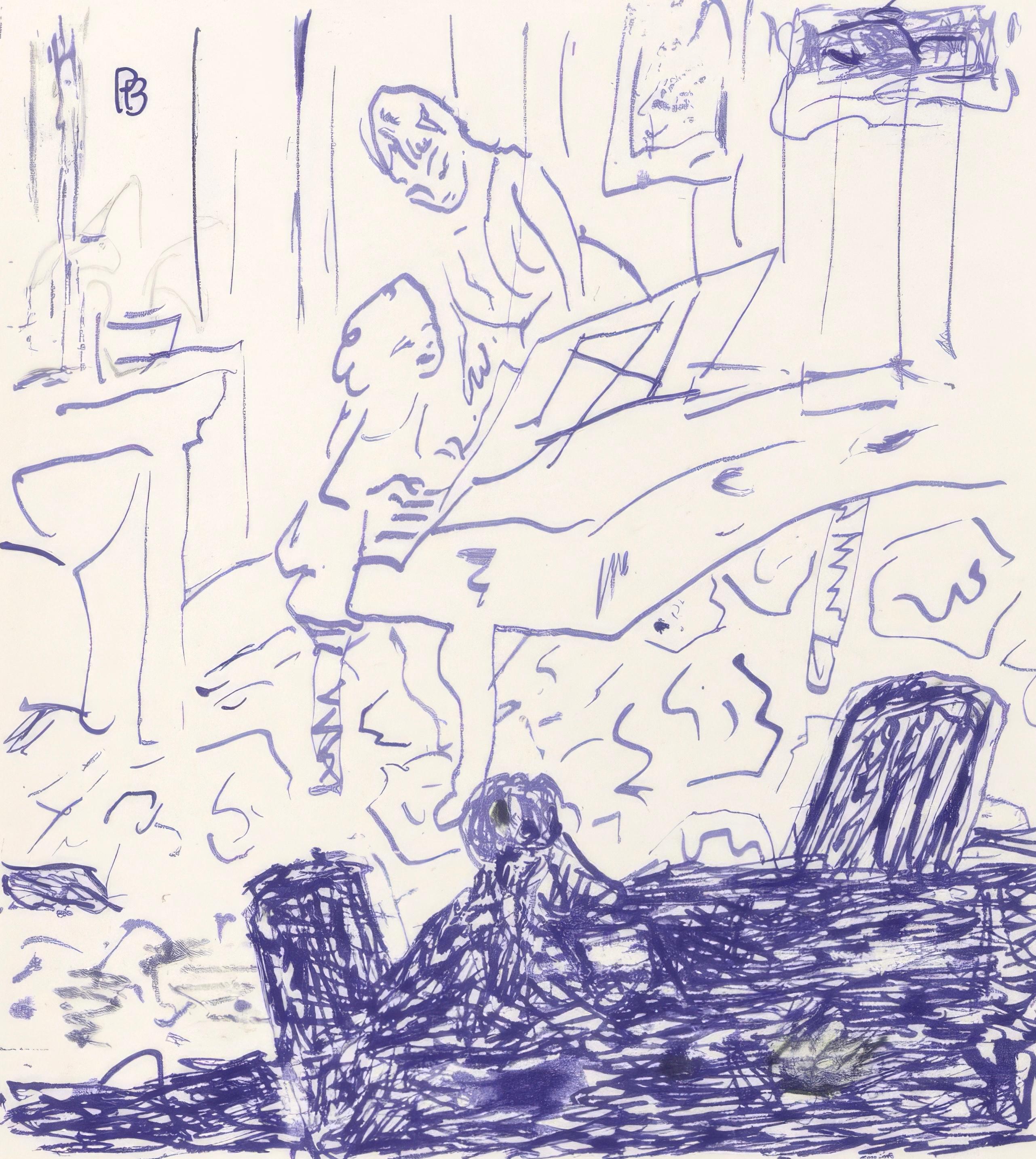 This exquisite lithograph by Pierre Bonnard (1867–1947), titled Sans titre (Untitled), from the album Pierre Bonnard, Correspondances, originates from the 1944 edition published by Editions de la Revue Verve, Paris, under the direction of Teriade,