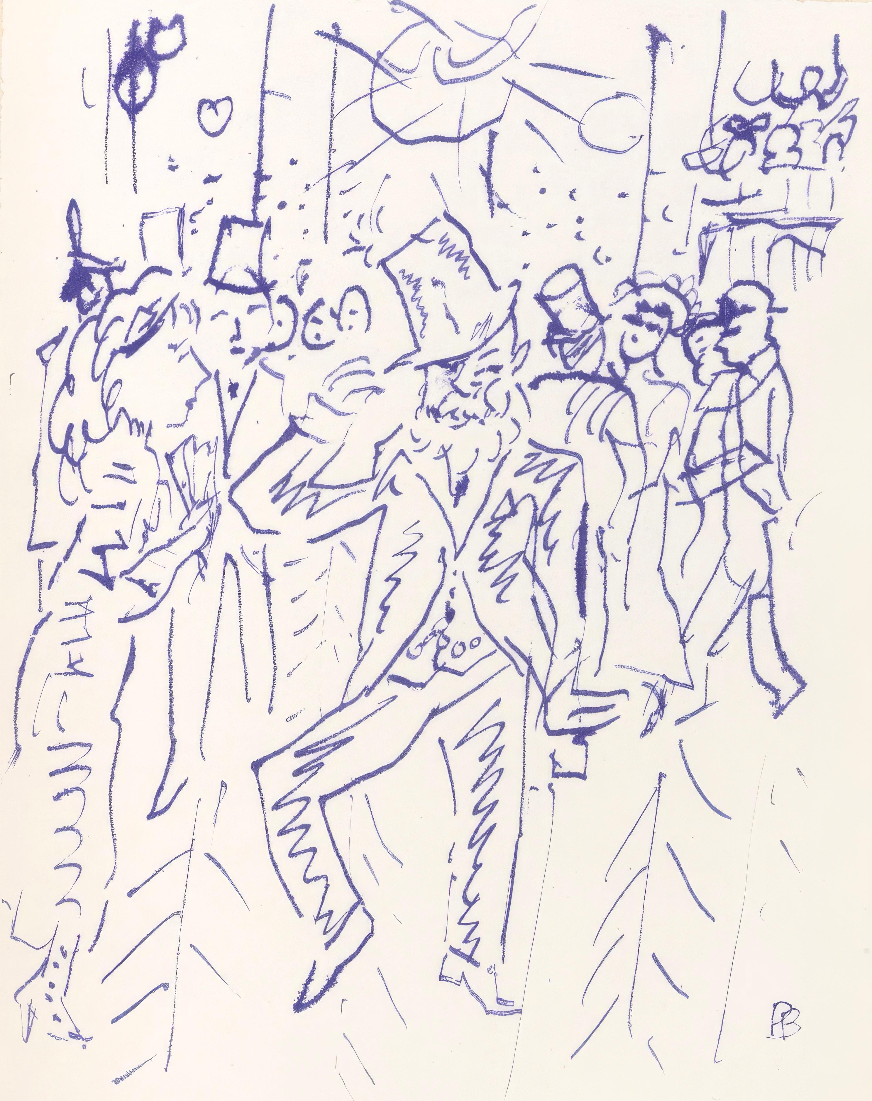 Questa splendida litografia di Pierre Bonnard (1867-1947), intitolata Sans titre (Senza titolo), dall'album Pierre Bonnard, Correspondances, proviene dall'edizione del 1944 pubblicata dalle Editions de la Revue Verve, Parigi, sotto la Directional di