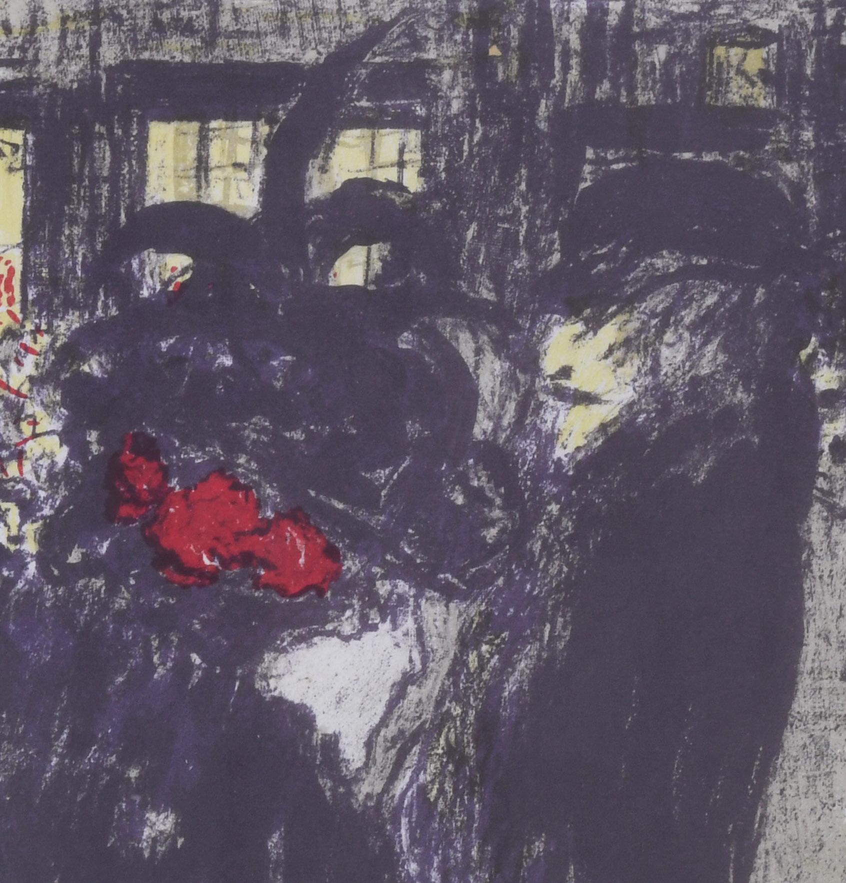 Place Le Soir (The Square at Evening) - Print by Pierre Bonnard